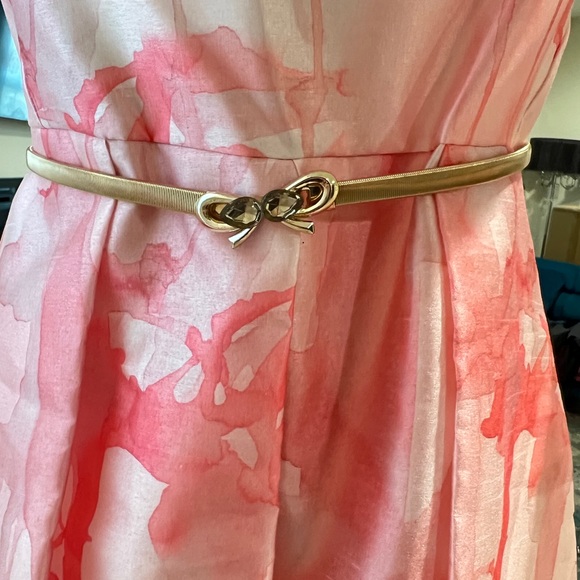 SISTE'S Made in Italy Salmon Pink Short dress Size 6 - Picture 6 of 7